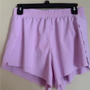 CRZ Yoga Mid-Rise Light Pink Women's Flowy Shorts